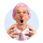 Anton Profibild von ROTE NASEN-Clown Anton.