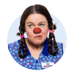 Berta ROTE NASEN-Clownin Berta.