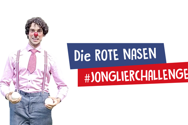 ROTE NASEN Jonglierchallenge mit Clown Egon