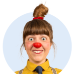 Toni Profilbild der ROTE NASEN-Clownin Toni.
